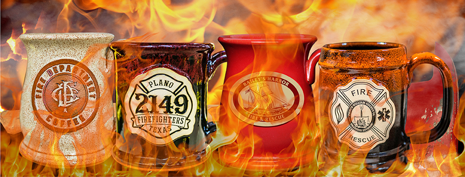 Fire department mugs