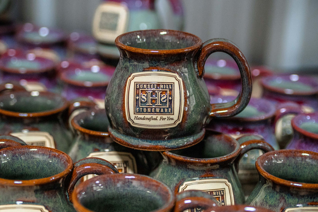 Potbelly mugs from the Sunset Hill Stoneware Online Store