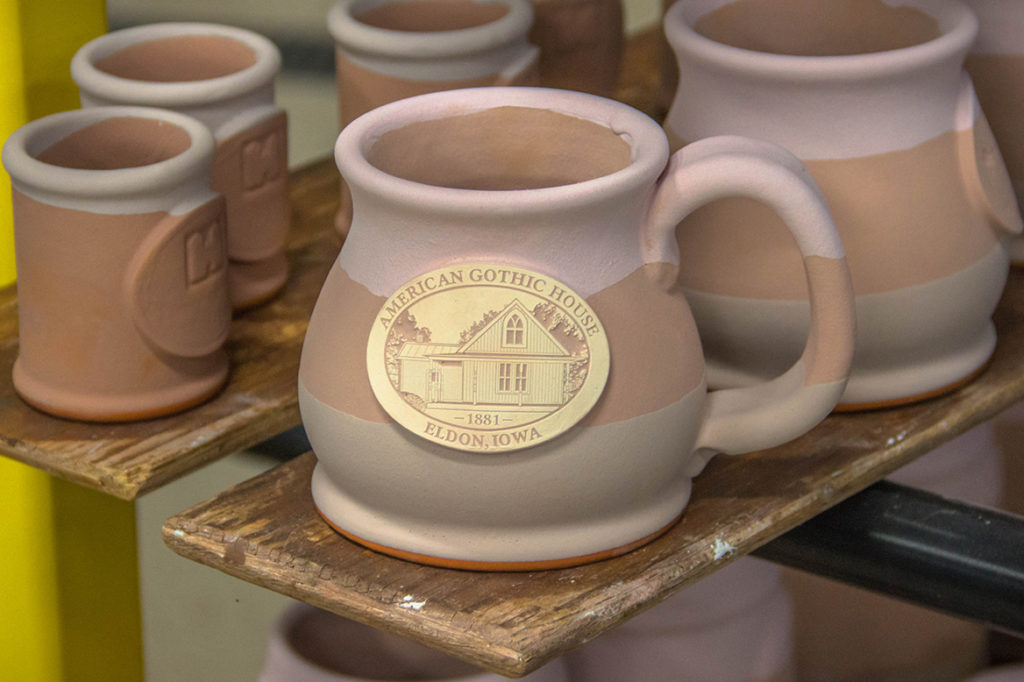 Glazed stoneware coffee mug