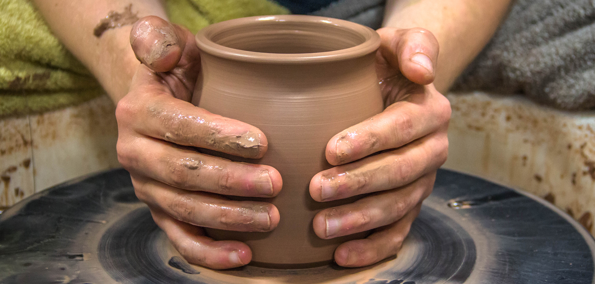 Handmade Stoneware Pottery Small Dusty Blue Matte Ceramic Pot