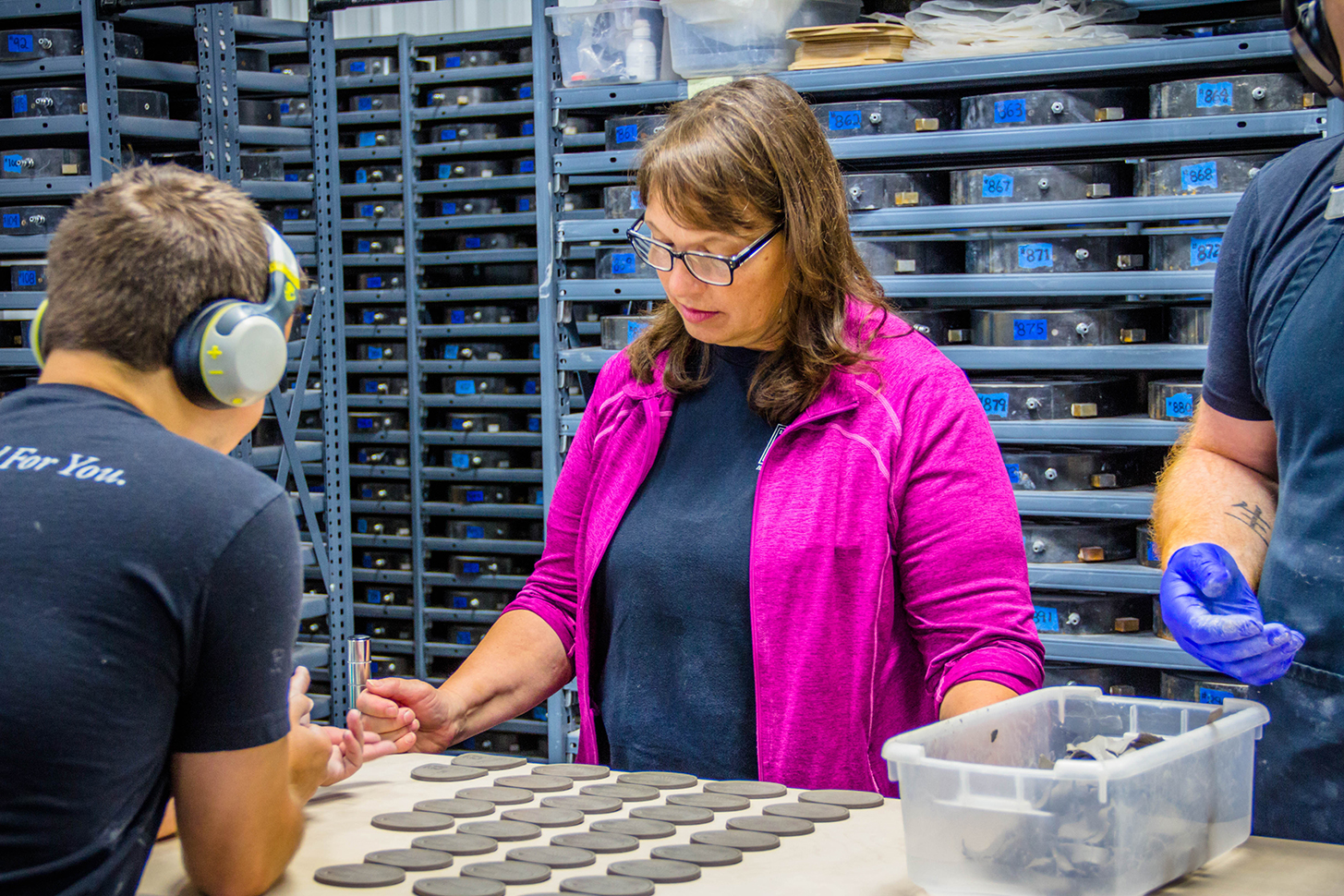 Linda Fleming at work