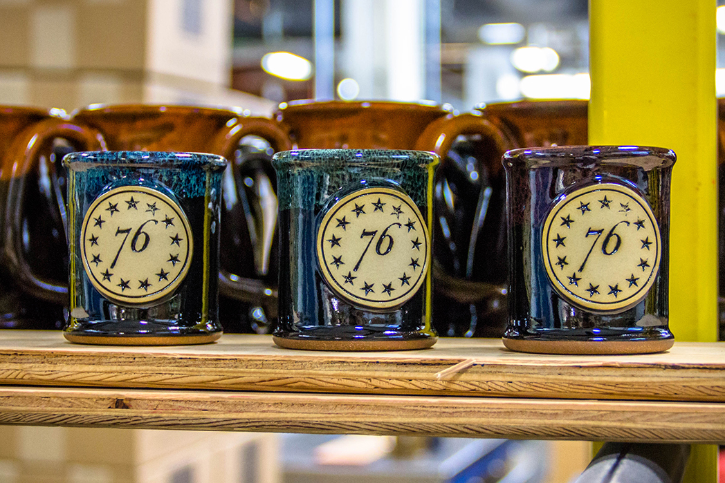 Chaser stoneware shot glass from 1776 United