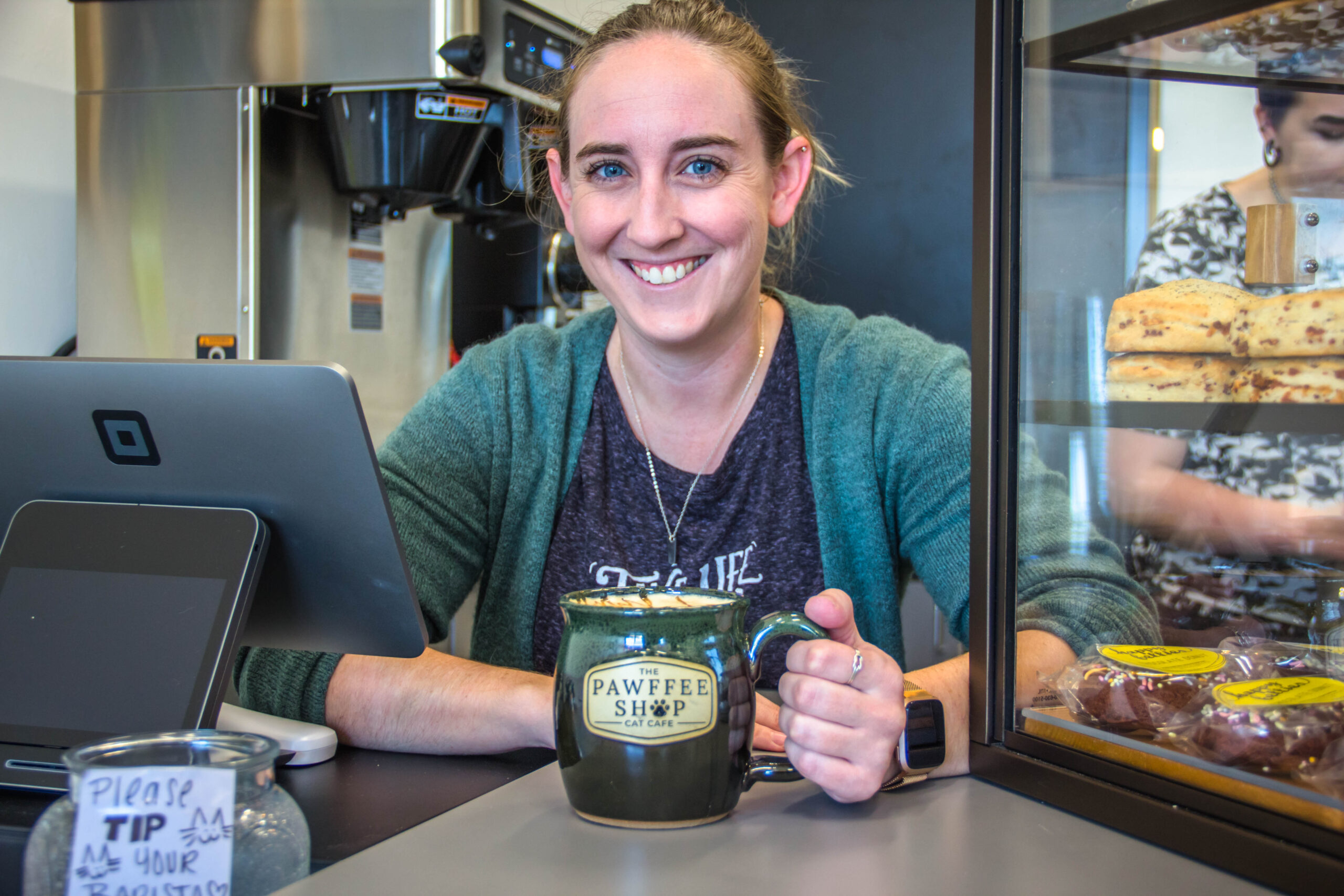 Co-owner of Pawffee Shop in Appleton Leah Enking