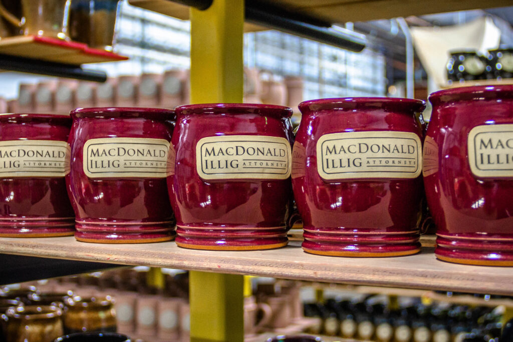 Corporate stoneware mugs